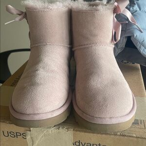 UGG Pink Suede Winter Boots